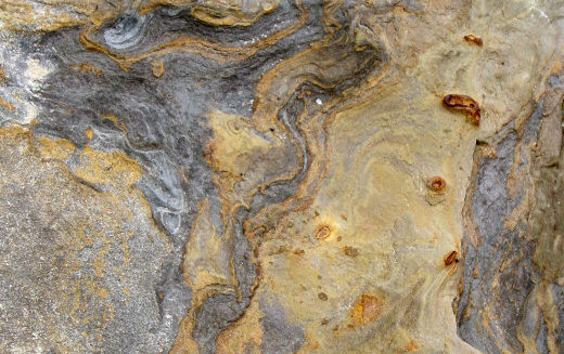 Multi-colored sandstone